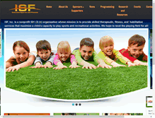 Tablet Screenshot of inclusivesportsandfitness.org